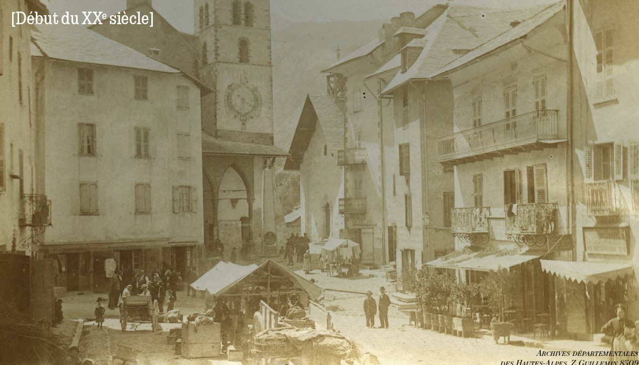 Avant/Après Guillestre début XXe vs. Mars 2022