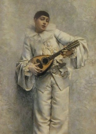 Pierrot à la mandoline