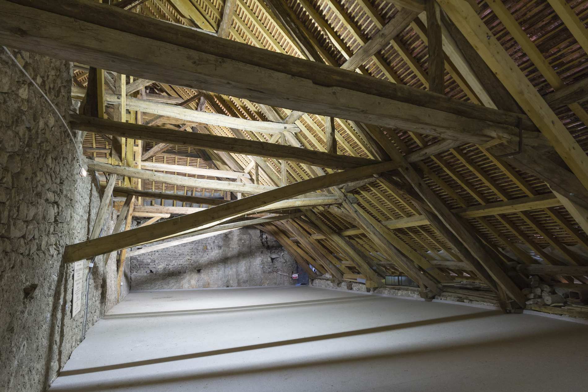 Les combles du château