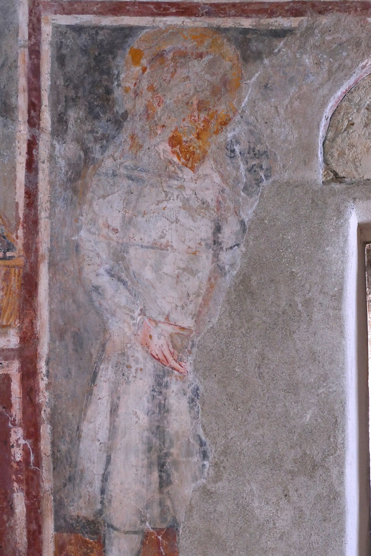 Saints martyrs, scènes de l'Evangile et Vierge en majesté