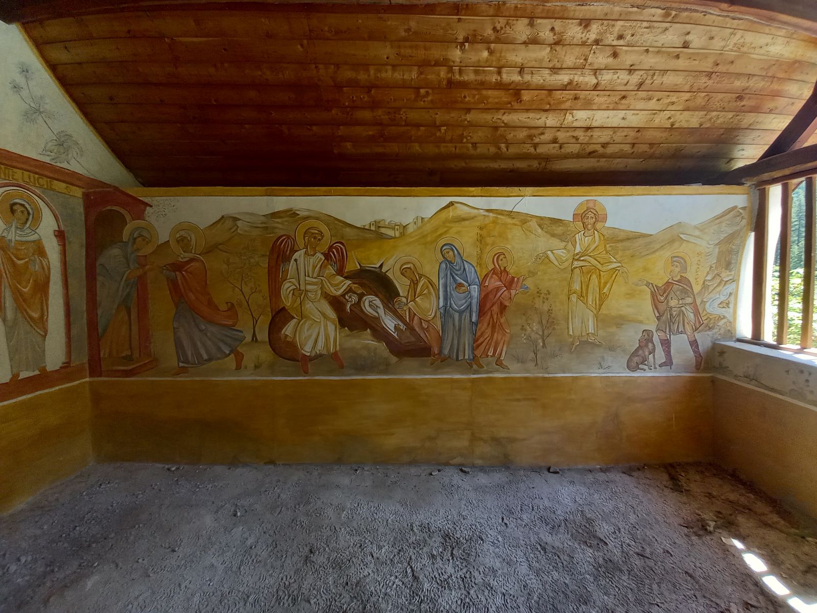 Mur latéral Est (mur de droite)