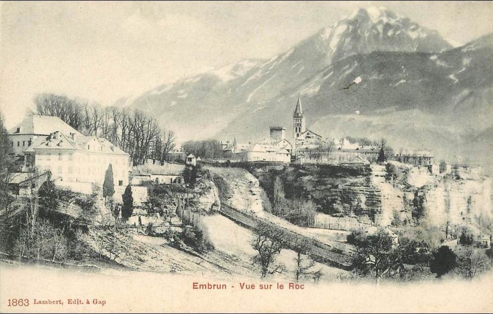 Embrun, Vue sur le Roc - Avant / Après 